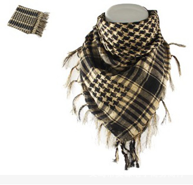 Khăn Ả rập loại mỏng 100g ( màu caro đen nâu )