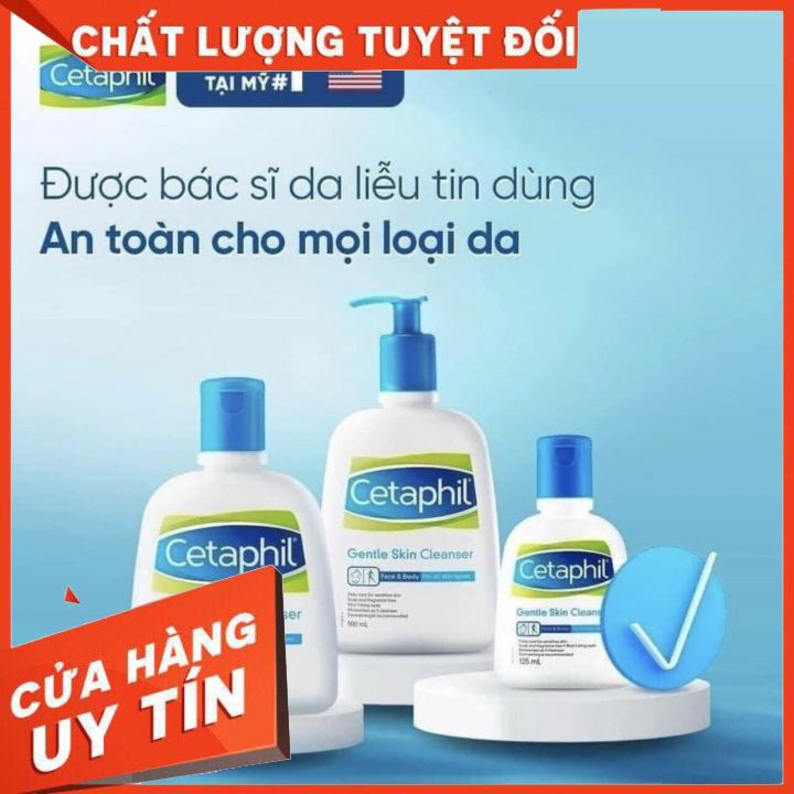 Sữa Rửa Mặt làm sạch dịu nhẹ Cetaphil Gentle Skin Cleanser 500ml an toàn cho da nhạy cảm - SIÊU TIẾT KIỆM
