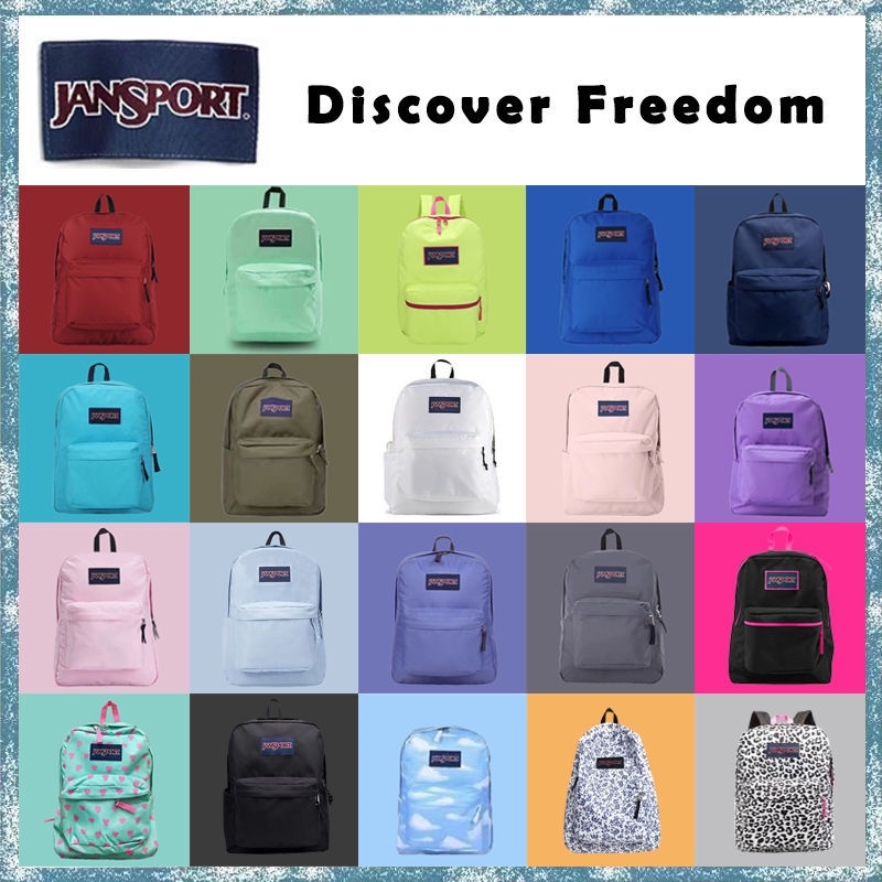 Jansport backpack school bag korean style JanSport fashion high color value men and women with high school students high capacity durable canvas shoulder computer schoolbag