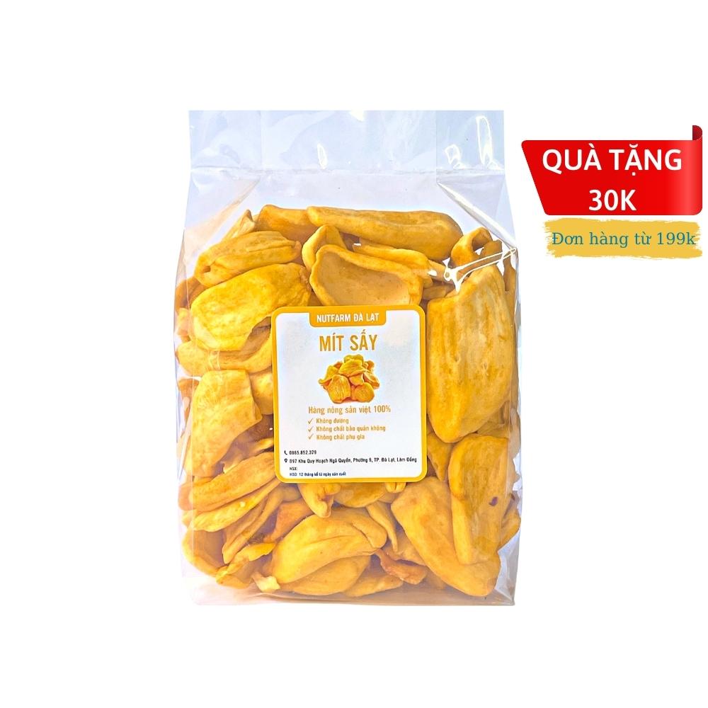 Mít sấy giòn NutiFarm 500gr, mít sấy khô không đường ngọt tự nhiên hàng xuất khẩu