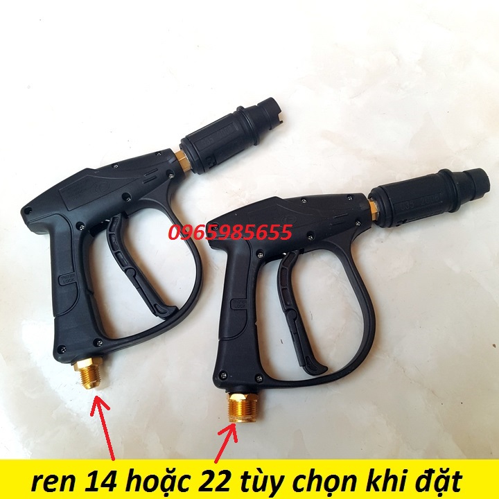 Súng xịt rửa xe loại tốt - súng rửa xe ERGEN 6708 ren ngoài 14mm,22mm cho máy xịt áp lực cao