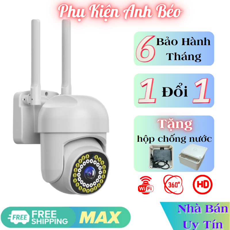 Camera yoosee ngoài trời ptz 37led, xoay 360, đàm thoại 2 chiều, có màu, báo động - camera ngoài trời yoosee xoay, chống trộm, dễ cài đặt - bh6t