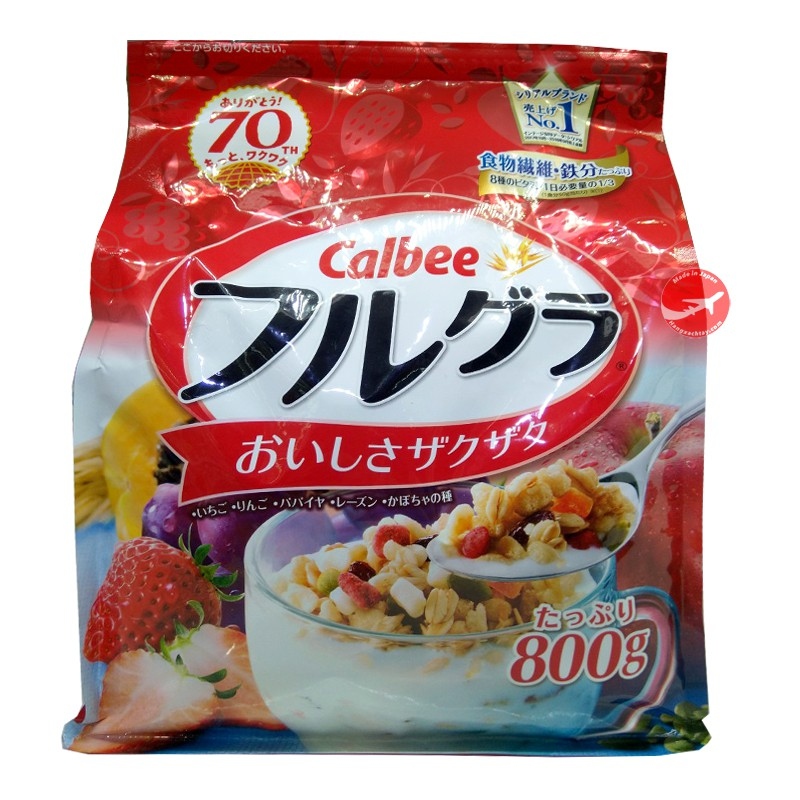 {HOT} Ngũ Cốc Sấy Khô Calbee nội địa Nhật Bản 800g Date T4/2022