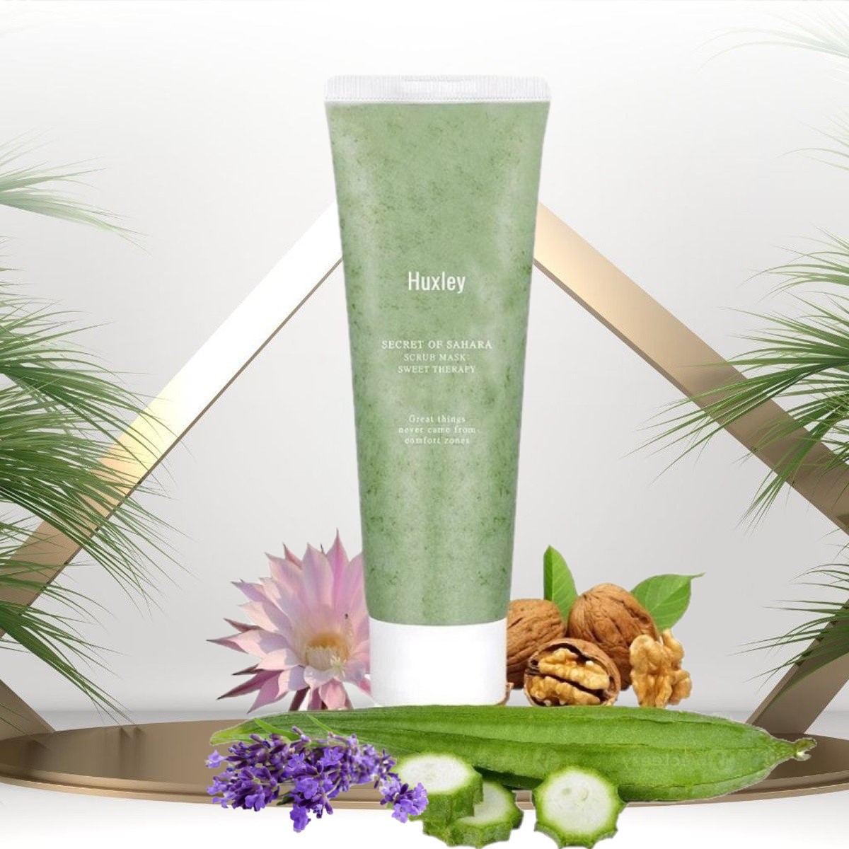 Tẩy tế bào chết huxley 30g mặt nạ loại bỏ da chết cấp ẩm giúp da sáng mịn huxley secret of sahara sweet therapy scrub mask 30g