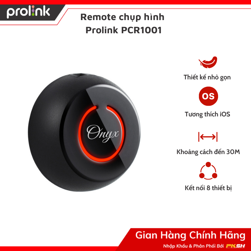 Remote chụp hình Prolink PCR1001 - Kết nối cùng lúc 8 thiết bị - Hàng Chính Hãng