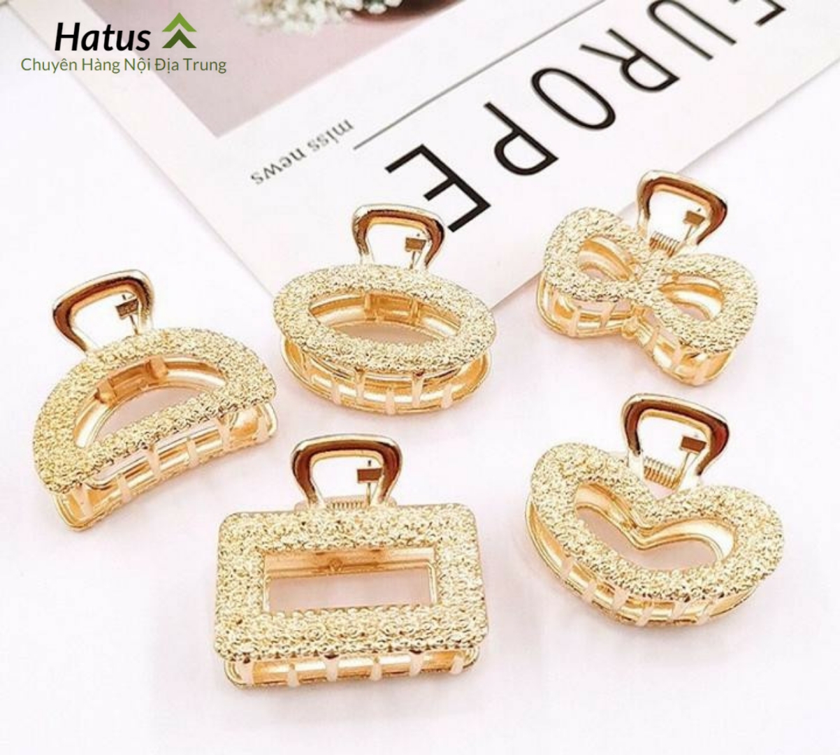 Sét kẹp tóc 5 chi tiết hàn quốc