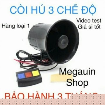 Còi hú kiểu 3 chế độ 12v xe máy ôtô loại 1