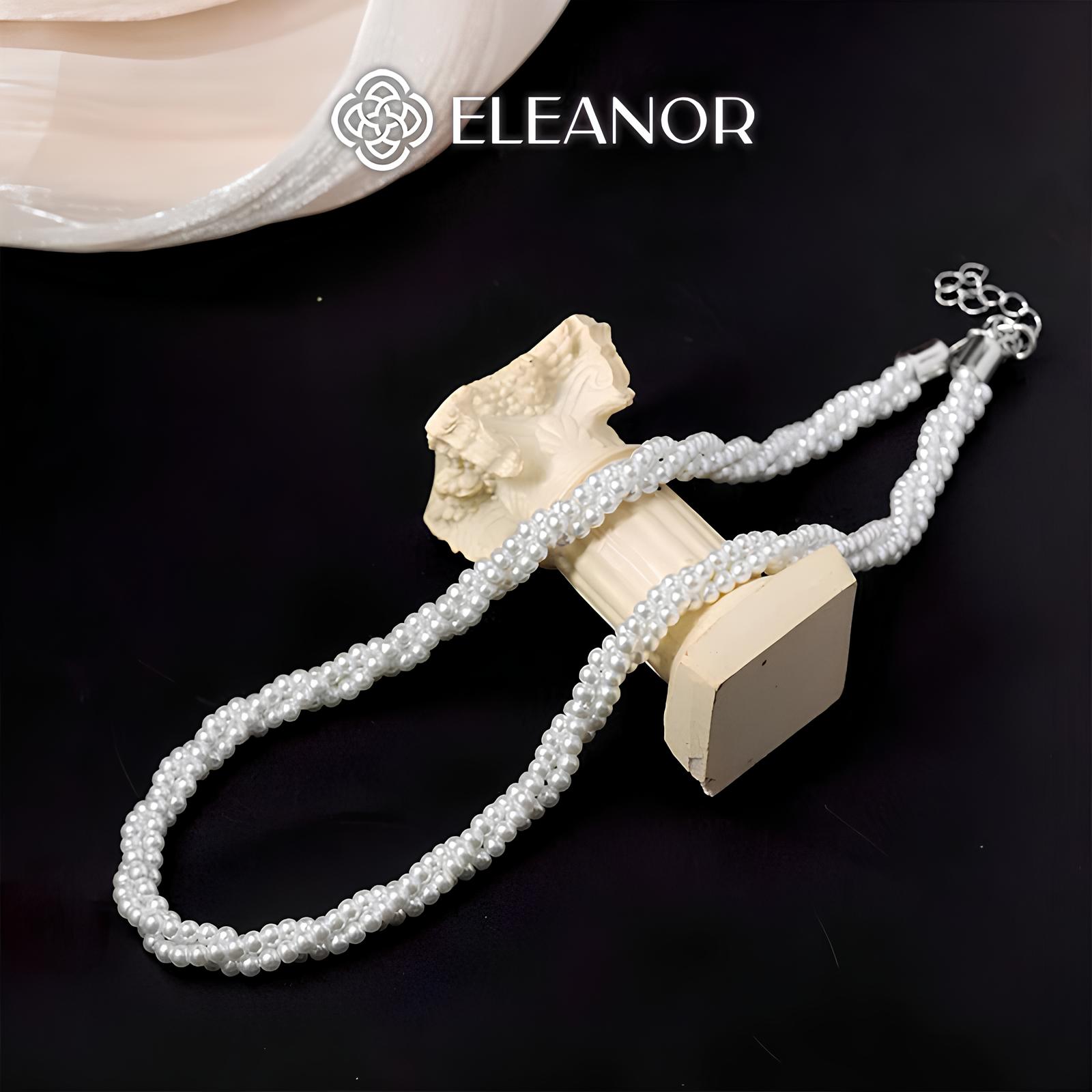  Dây chuyền nữ ngọc trai nhân tạo Eleanor Accessories vòng cổ chuỗi hạt phụ kiện trang sức 6517 