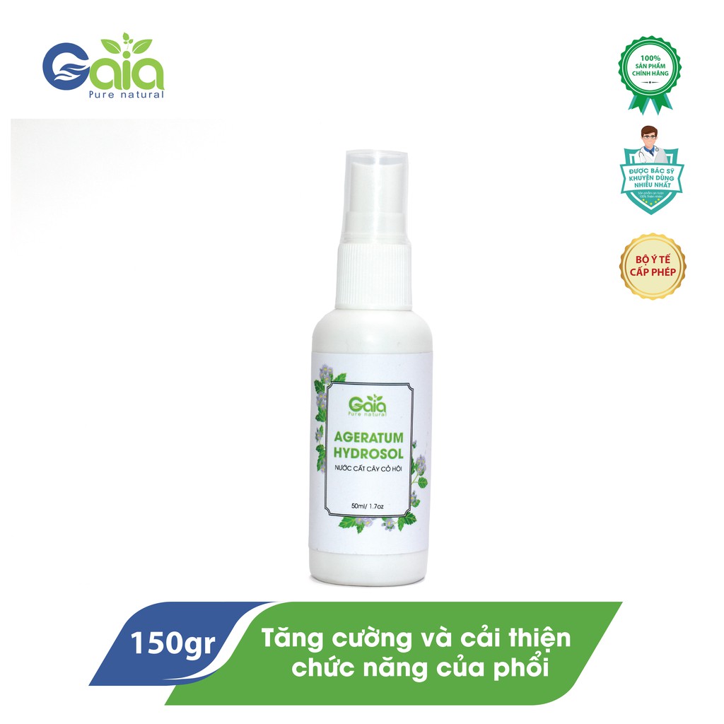 Nước Cất Cây Cỏ Hôi AGERATUM HYDROSOL Thương Hiệu PIZKIE - Hỗ Trợ Giảm Viêm Xoang, Viêm Mũi, Làm Toner Cho Da Mụn, Da Dị Ứng