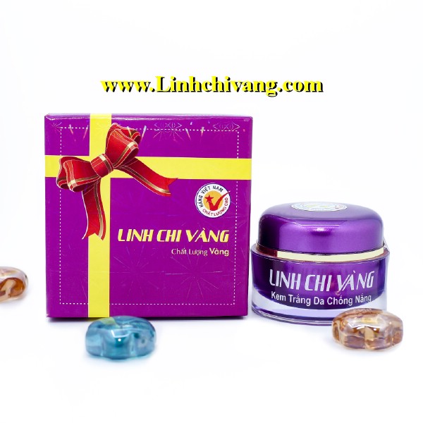 [HCM]KEM TRẮNG DA CHỐNG NẮNG LINH CHI VÀNG 22G