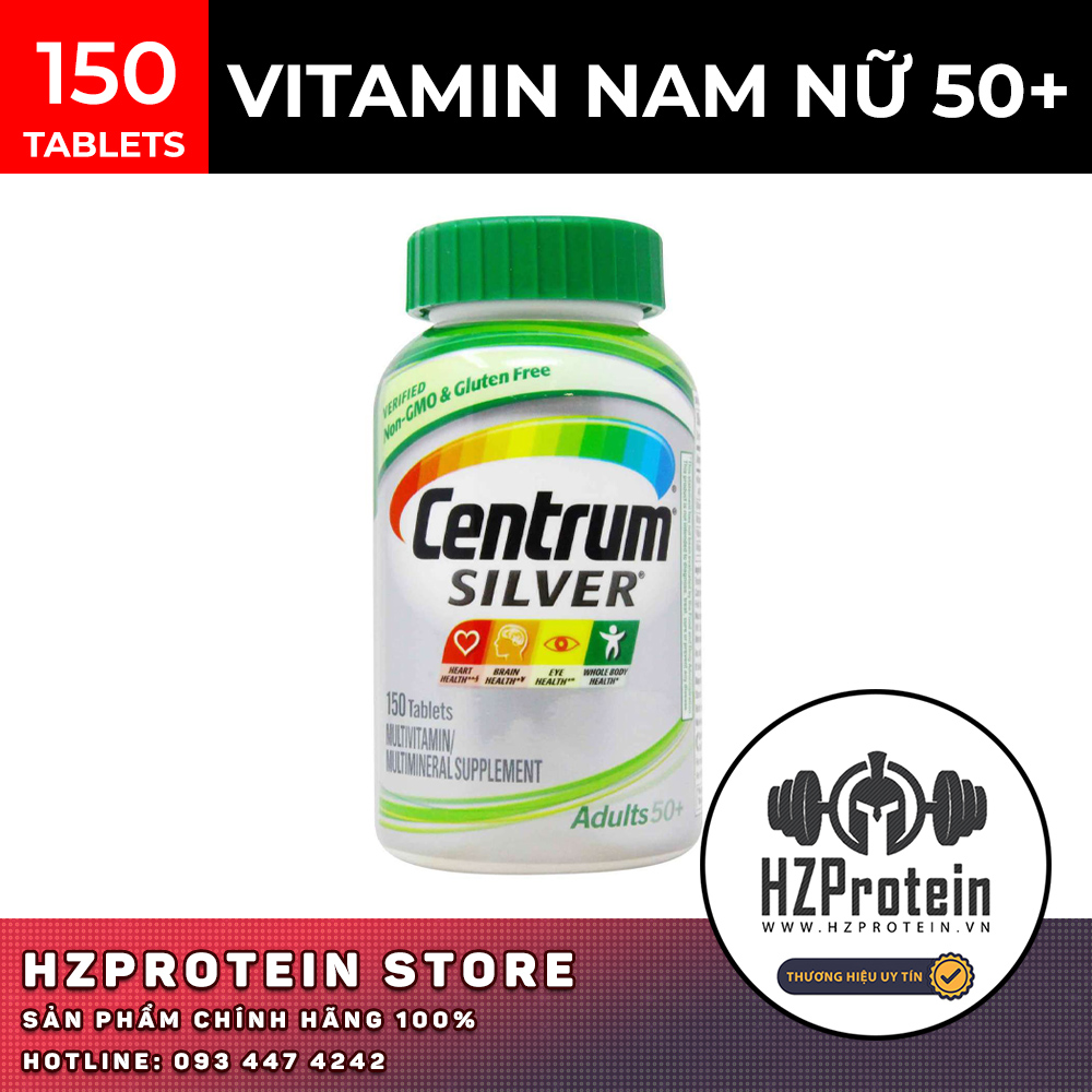 VIên uống Centrum Adult 50+ Vitamin Tổng hợp cho Nam Nữ trên 50 Tuổi 150