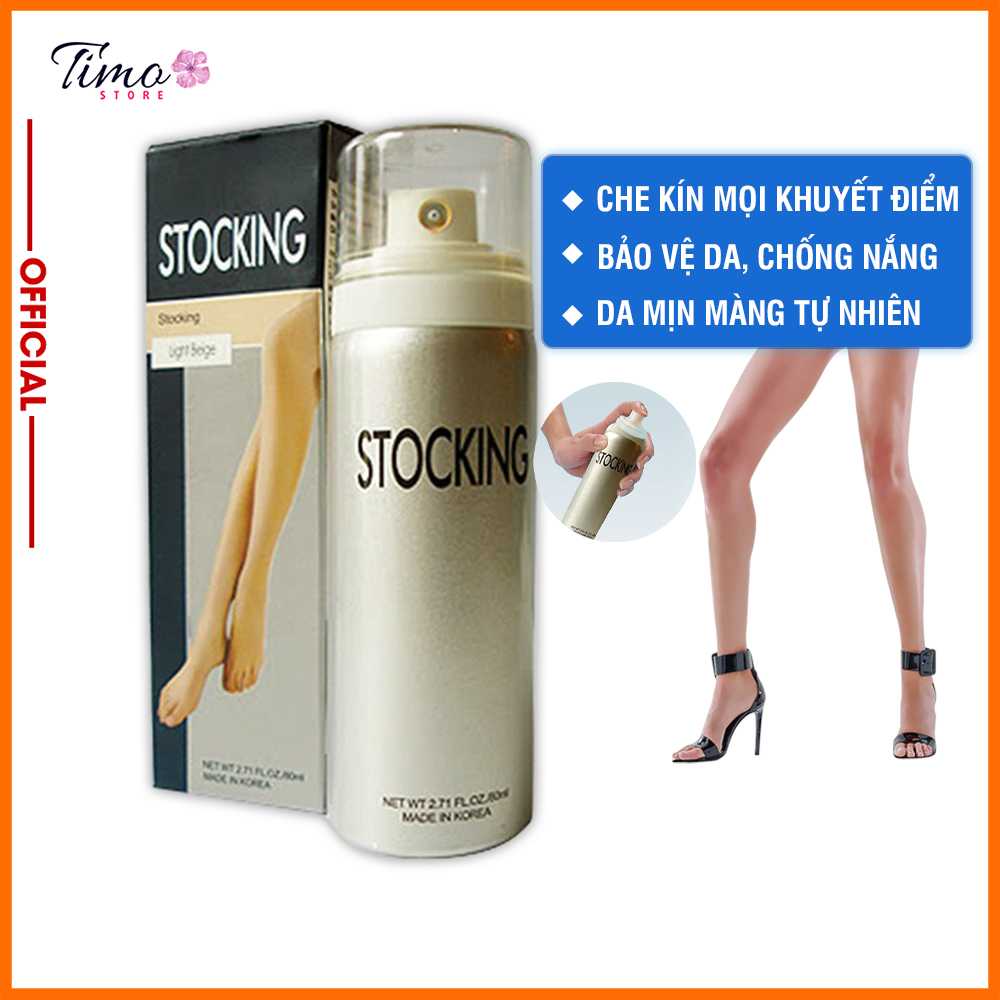 Tất phun che khuyết điểm Stocking Hàn Quốc che phủ chân cực nhanh, chống nước chống nắng SPF25+ | TM081