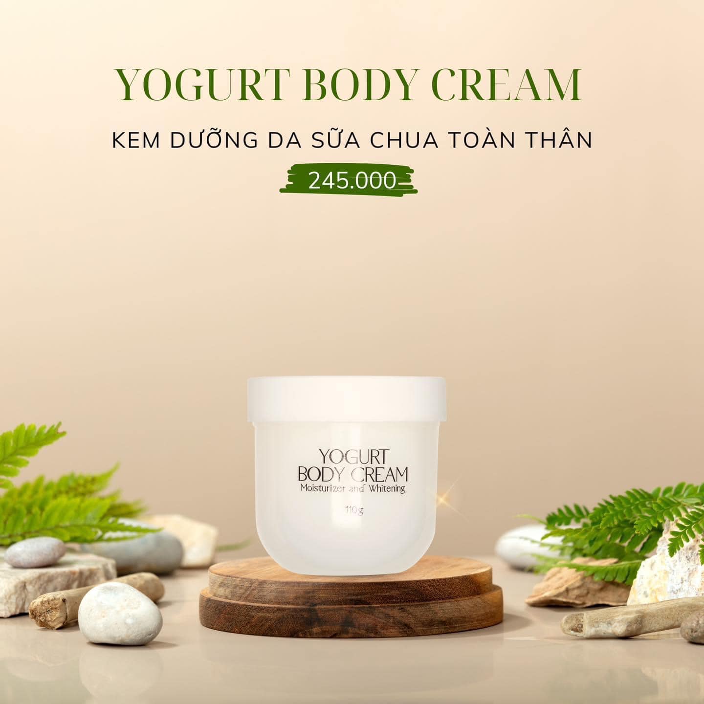 [Chính hãng Hanayuki-Date 2026] KEM SỮA CHUA DƯỠNG TRẮNG DA TOÀN THÂN HANAYUKI YOGURT BODY CREAM