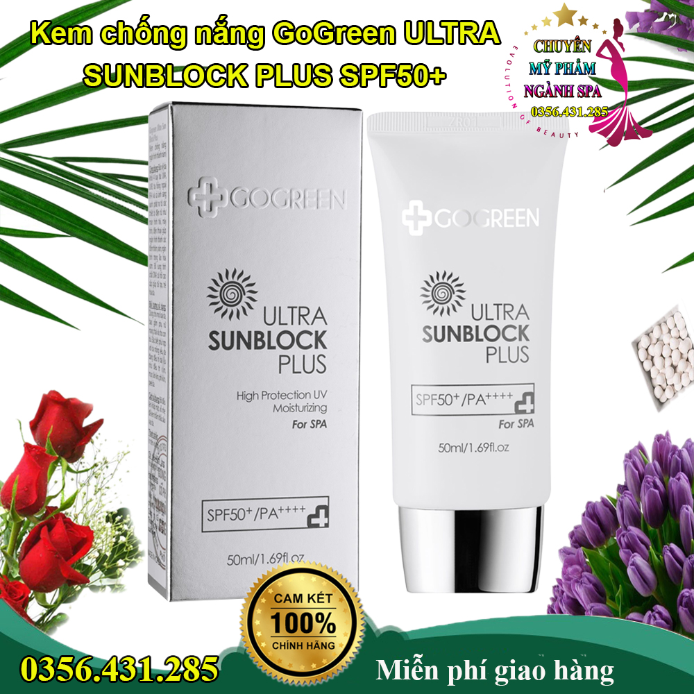 Kem chống nắng GoGreen ULTRA SUNBLOCK PLUS SPF50+