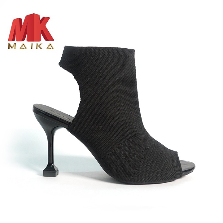 Giày cao gót gót nhọn cao 10 phân ôm chân MK MAIKA S117 Đen