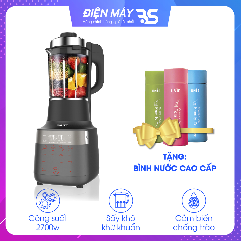 Máy làm sữa hạt đa năng Kalite Pro 900, công suất 2700W, dung tích 1.75L, công nghệ cảm ứng chống trào