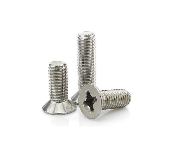 Combo 10 con Vít pake đầu bằng, 4 cạnh M3 M4 M5 M6 M8 Inox bu lông