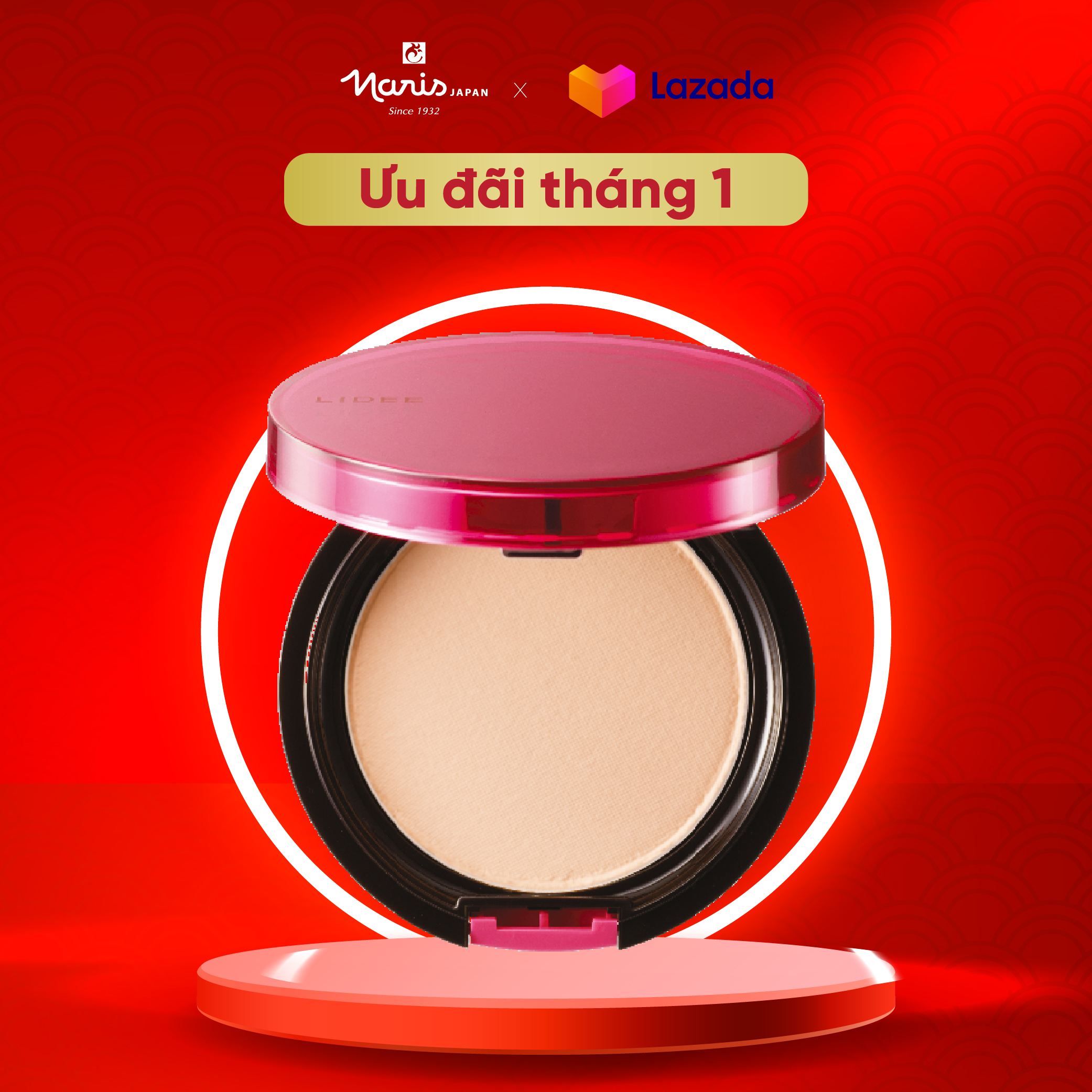 LIDEE POWDER CASE - Vỏ hộp phấn phủ