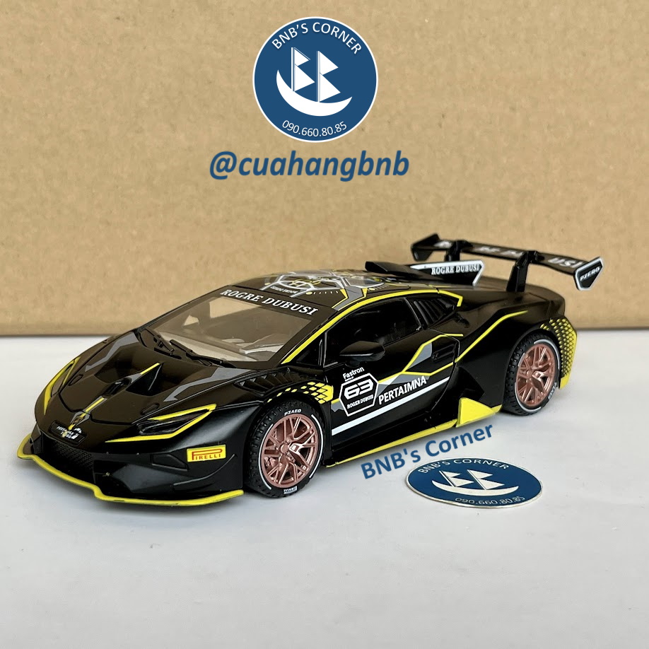 [BNB's Corner] Xe mô hình Lamborghini Huracan ST Evo tỷ lệ 1:32 màu đen
