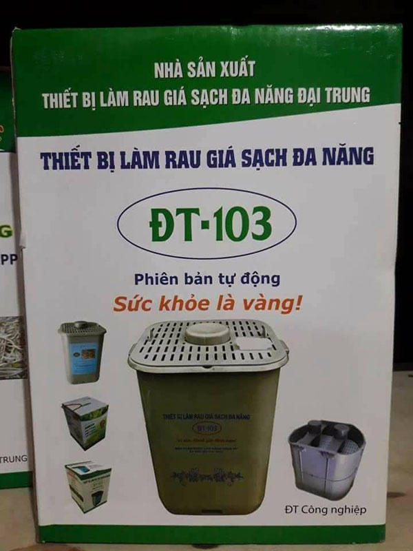 Máy làm giá đỗ ĐT - 103 phiên bản tự dộng giúp làm giá đỗ sạch tại nhà, máy làm giá đỗ đa năng, máy làm giá đỗ tự động