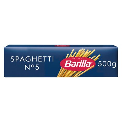 Date 05/28 genuine italian barilla spaghetti noodles no. 5, 500g box