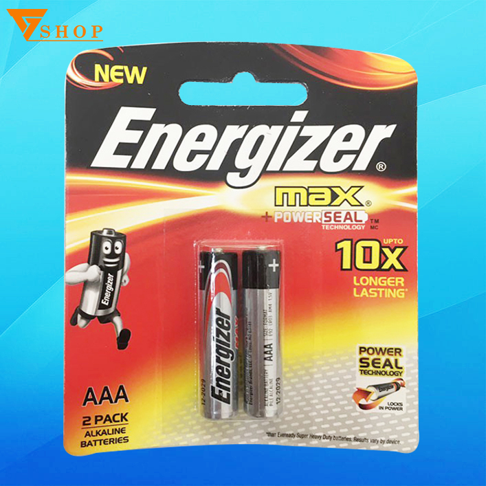 1 vỉ pin energizer aaa , pin đũa lr03 e92