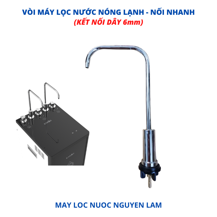 Vòi máy lọc nước ro nóng lạnh - dùng cho cả 2 vòi nóng và lạnh