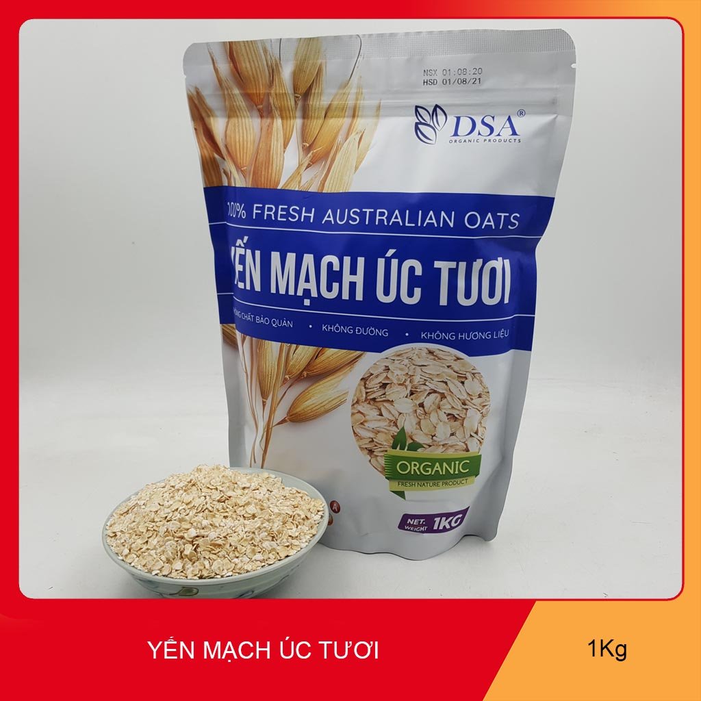 [HCM]1kg yến mạch úc - cán dẹp