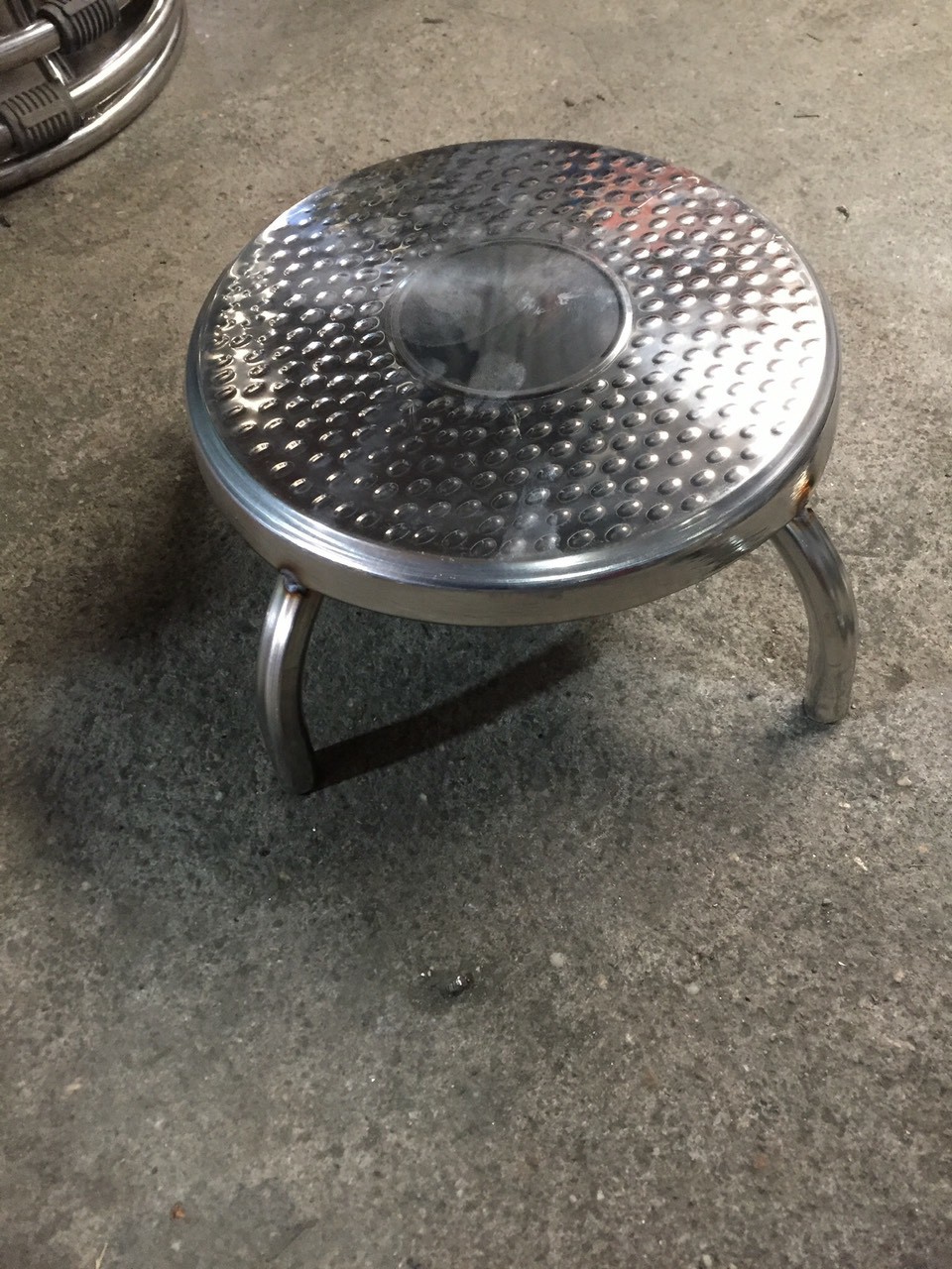 Ghế đôn cao cấp inox dày thấp