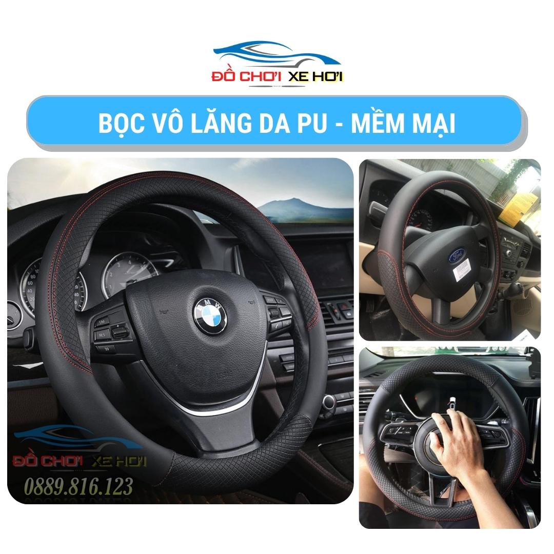 Bọc Vô Lăng Ô Tô Chuẩn Da Size 37- 38 Cm | Bao Tay Lái Ô Tô Chuẩn Da Cho Xe 5-7 Chỗ | Bọc Vô Lăng Cao Cấp
