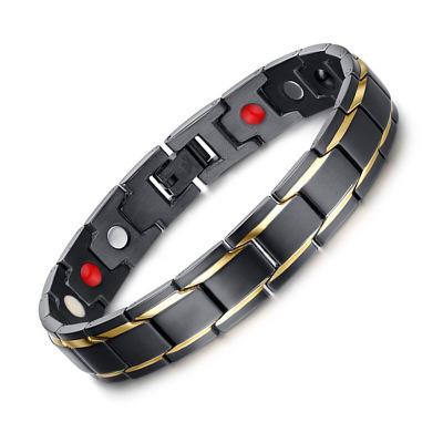 Vòng điều hòa huyết áp 4 trong 1 đeo cổ tay nam nữ đen cao cấp