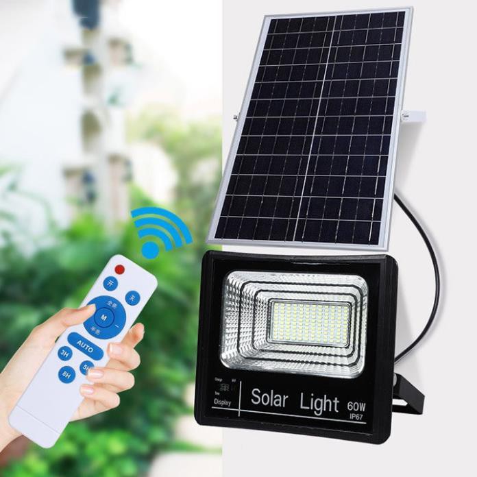 Đèn năng lượng mặt trời , Đèn led pha năng lượng mặt trời 100w. [Den Nang Luong Mat Troi].