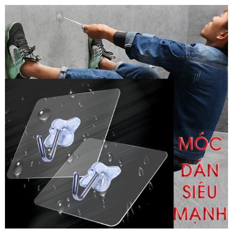 Combo 30 móc dán siêu mạnh - Móc treo dán tường chịu lực trên 10kg