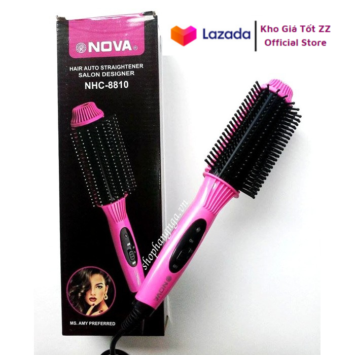[HCM][Sale 50%] Lược Điện Uốn Tóc Đa Năng NOVA."lược điện tạo kiểu tóc.Lược duỗi dập xù uốn cong. Lược Uốn Tóc Đa Năng Lược Tạo Kiểu Tóc Tại Nhà Máy Kẹp Uốn Duỗi Tóc NOVA 3 In 1 Dễ Sử Dụng - Bảo hành Uy Tínc nova 8810"