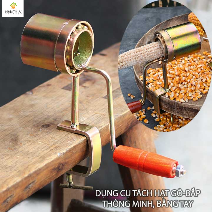 Máy tách hạt ngô lắc tay, dụng cụ thần thánh tách ngô, dụng cụ thần thánh tách ngô loại nhỏ gia dụng, tách ngô khô dùng trong nông nghiệp