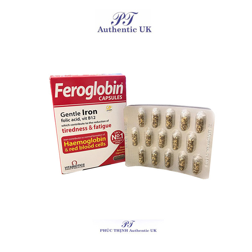 Sắt Viên Feroglobin B12 Capsules Cho Người Từ 12 Tuổi Trở Lên 30 Viên