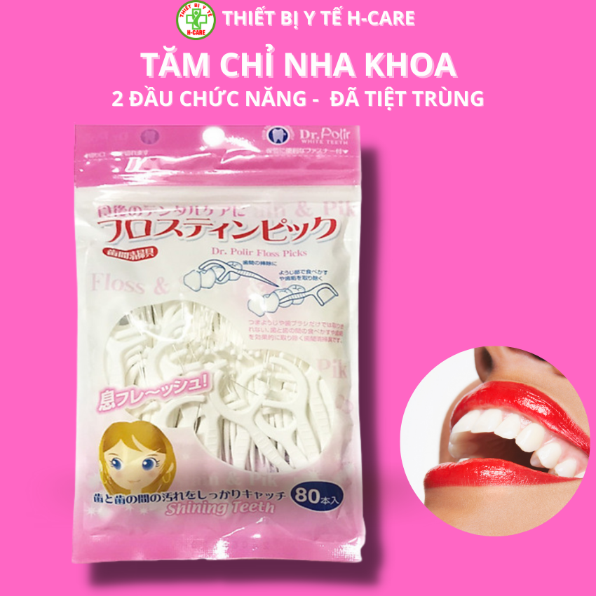 Tăm Chỉ kẽ răng cao cấp Nhật bản gói 80 chiếc - Okamura (Japan)