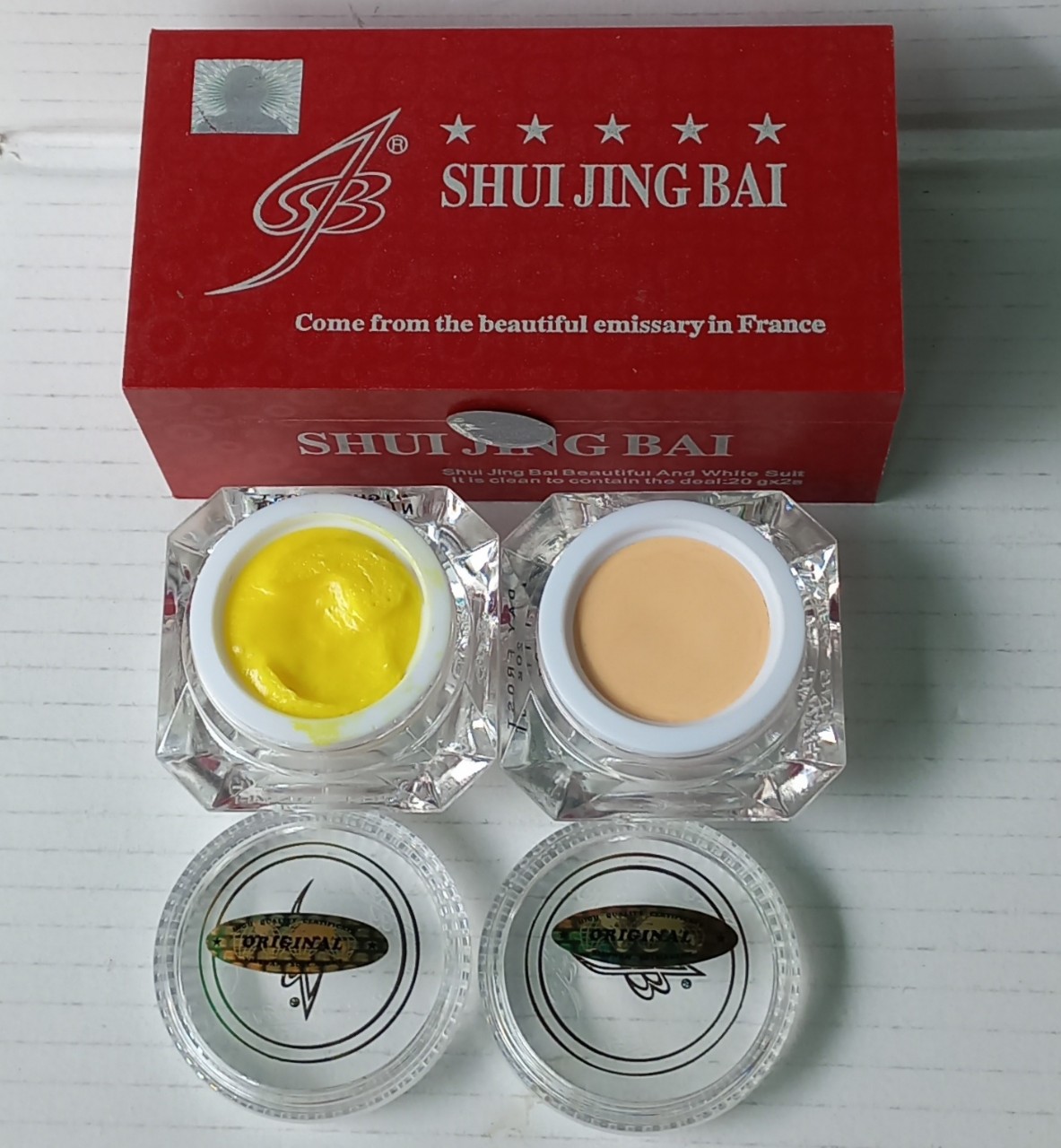 [Chuẩn Nám] Kem Nám mờ thâm Khử Nốt dẹp thủy tinh bạch Shui Jing Bai 20gx2s ( 01 ngày & 01 đêm)