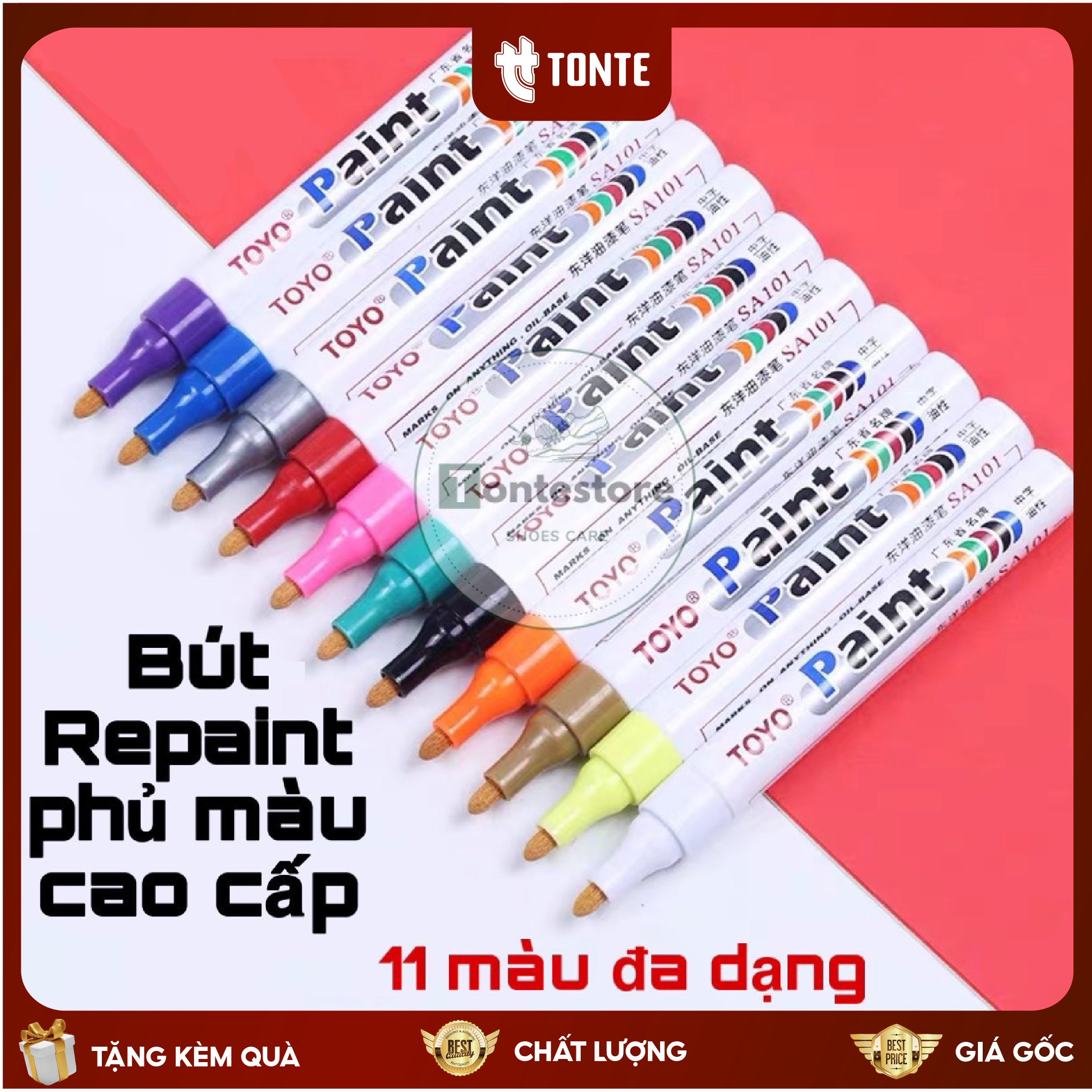 Bút Repaint tẩy trắng,đổi màu, phục hồi giày, các loại đồ siêu tốc (Hàng chính hãng TOYO) BUTRP