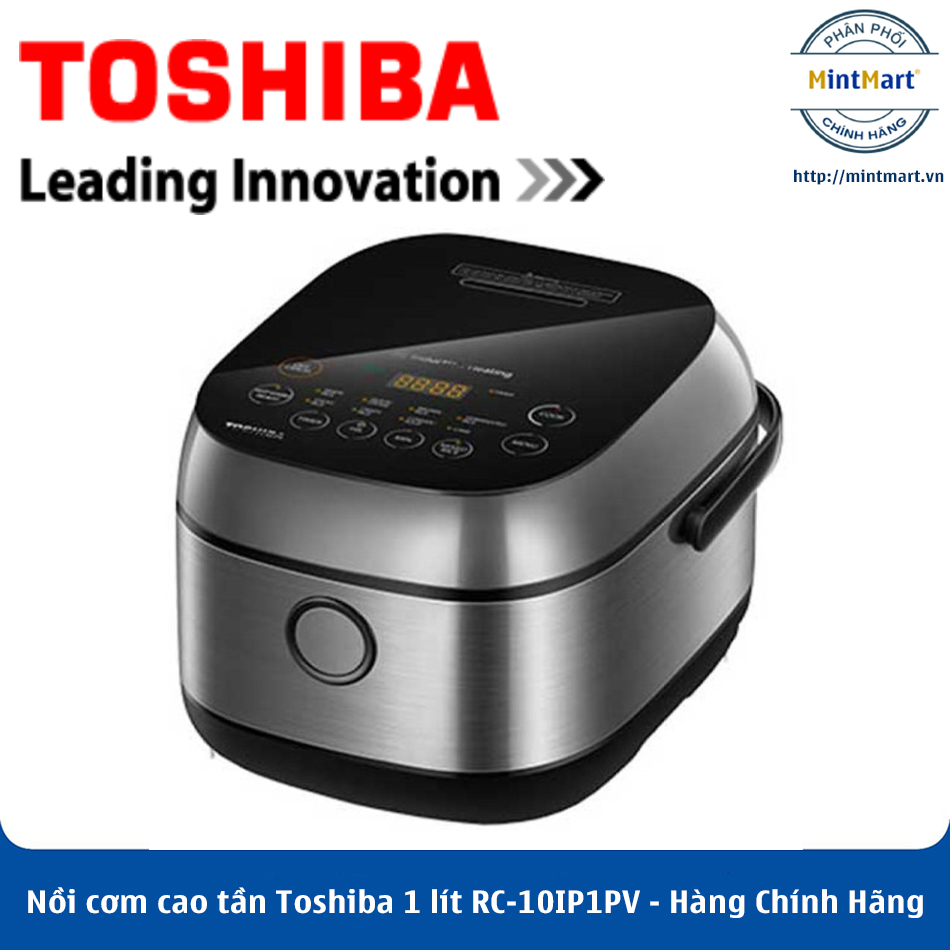 Nồi cơm cao tần toshiba 1 lít rc-10ip1pv - hàng chính hãng