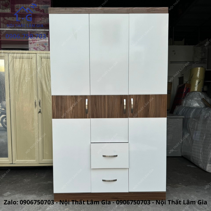 [GIAO HÀNG HỎA TỐC HCM] GIƯỜNG GỖ MDF 3 CÁNH – HIỆN ĐẠI, SANG TRỌNG (G3C-MDF)