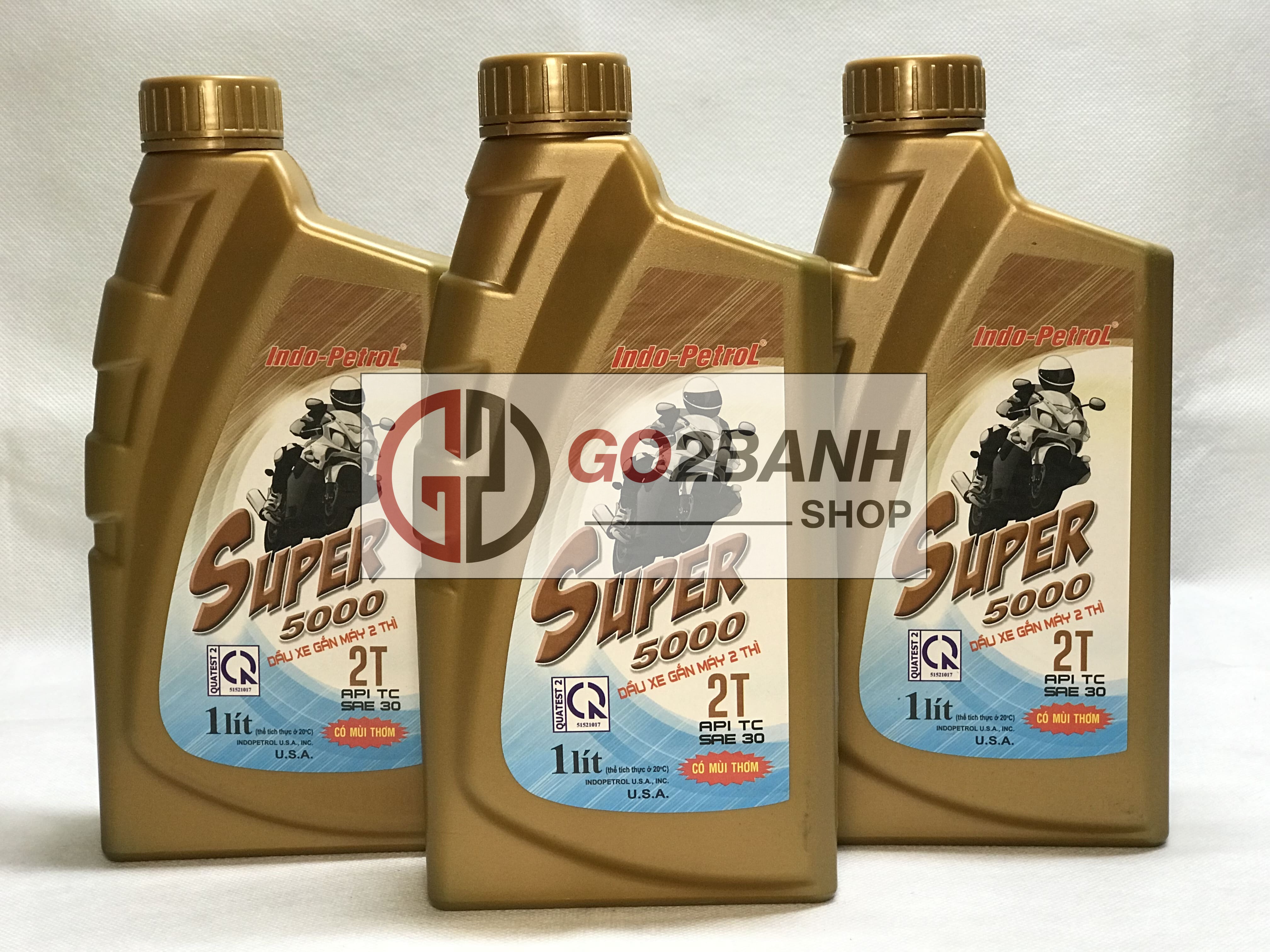 Nhớt thơm indo petrol super 5000 2t 1l