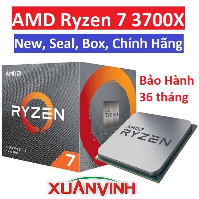 [Trả góp 0%]Bộ vi xử lý CPU AMD Ryzen 7 3700X 4.4Ghz 8 Nhân 16 Luồng New 100% Chính Hãng Bảo Hành 3 Năm