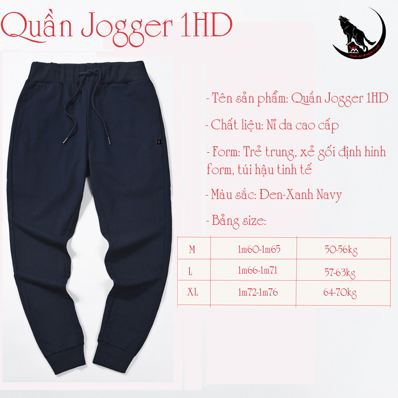 Quần Jogger thời trang nam,Quần Jogger nam, Quần dài tập thể thao Nam,Jogger 1HD