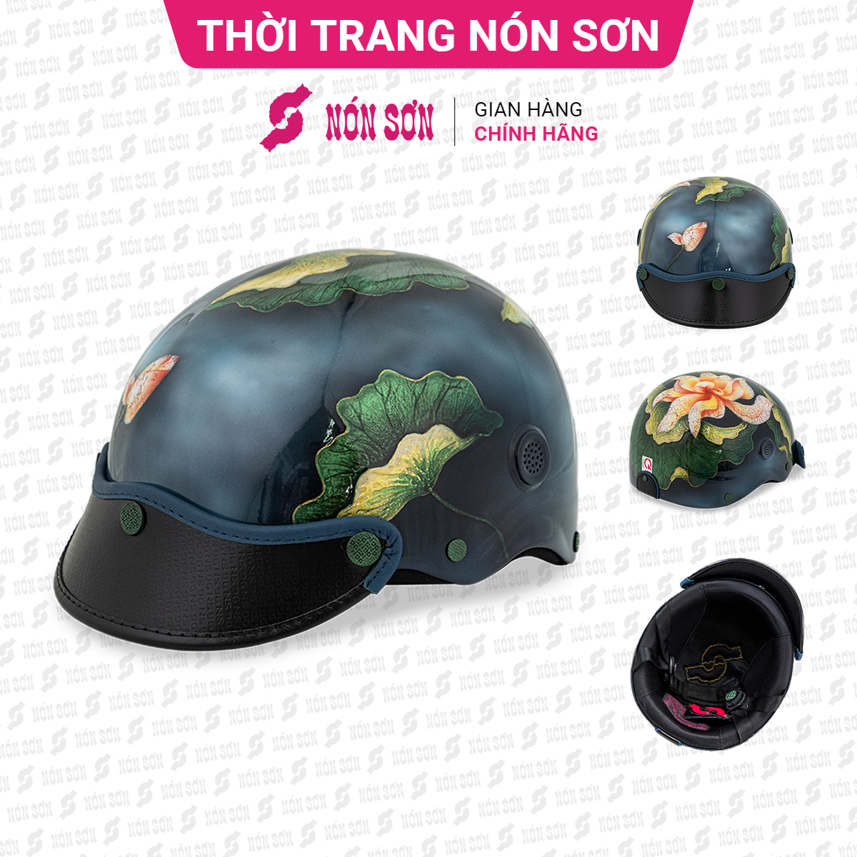 Mũ bảo hiểm lỗ thông gió phiên bản mới nón sơn chính hãng asm-xh511