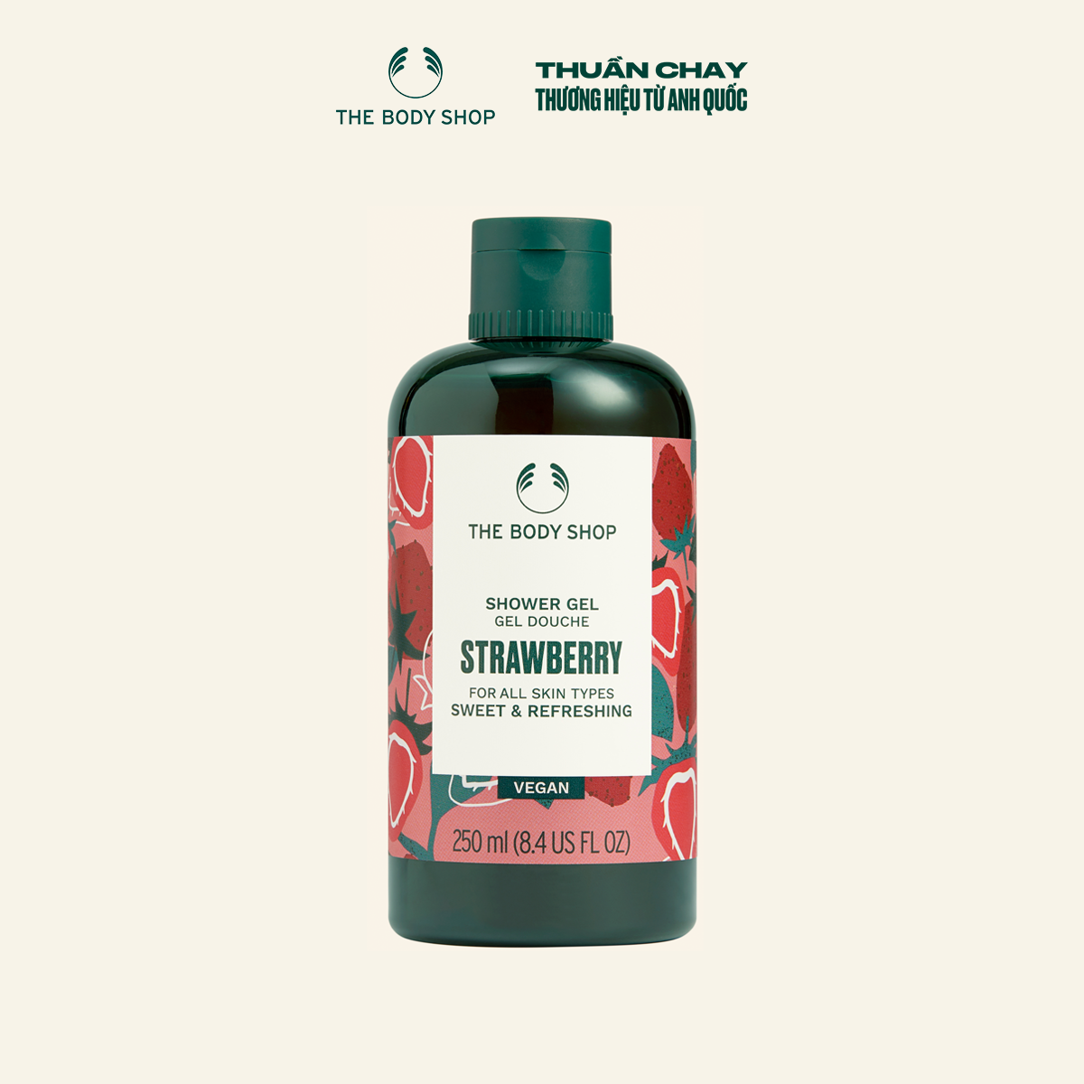 Sữa Tắm Hương Dâu Strawberry Bath & Shower Gel 250ml THE BODY SHOP