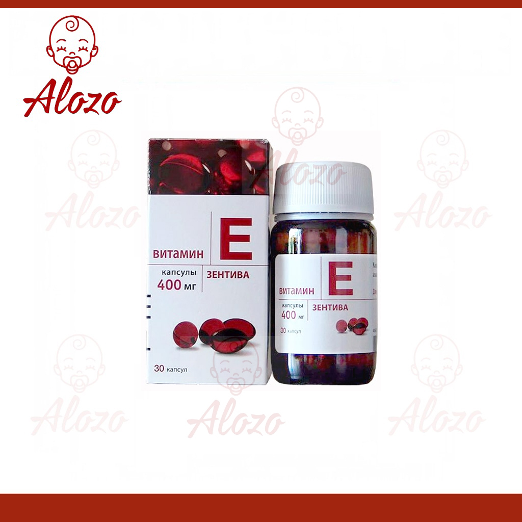 Vitamin e đỏ zentiva 400mg chính hãng của nga, 30 viên