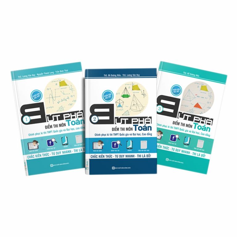 Combo bộ sách bứt phá điểm thi môn toán 1+2+3