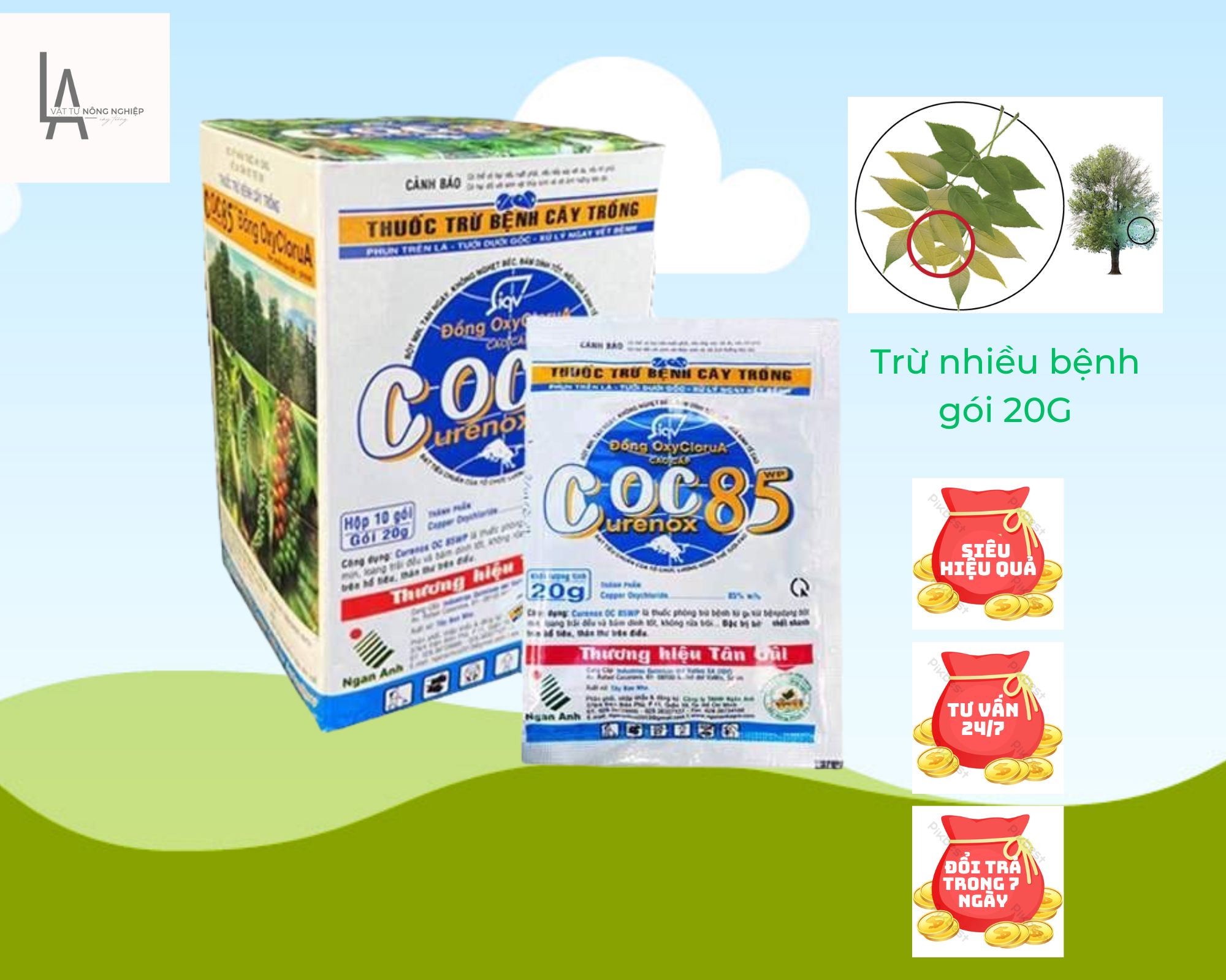 Thuốc phòng trừ nấm bệnh Coc85 gói 20G
