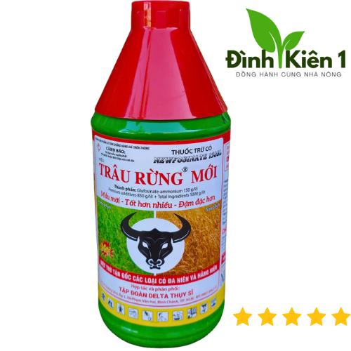    combo 5 chai   THUỐC DIỆT CỎ HIỆU TRÂU RỪNG MỚI 150SL - CHAI 900ML - Chính Hãng DELTA THỤY SĨ 